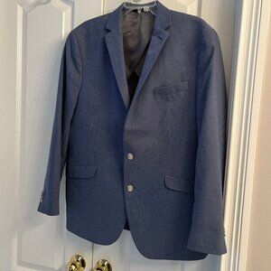 Reaction Kenneth Cole Blue Sports Coat Blazer Size 44R